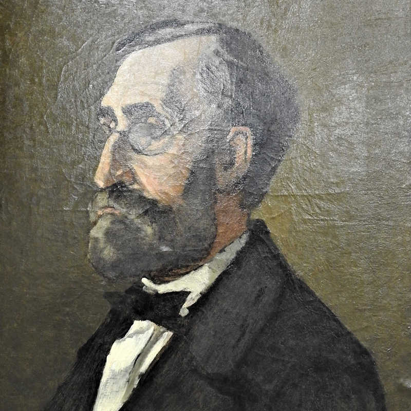 Portrait of Claude-Adolphe Monet before repair
